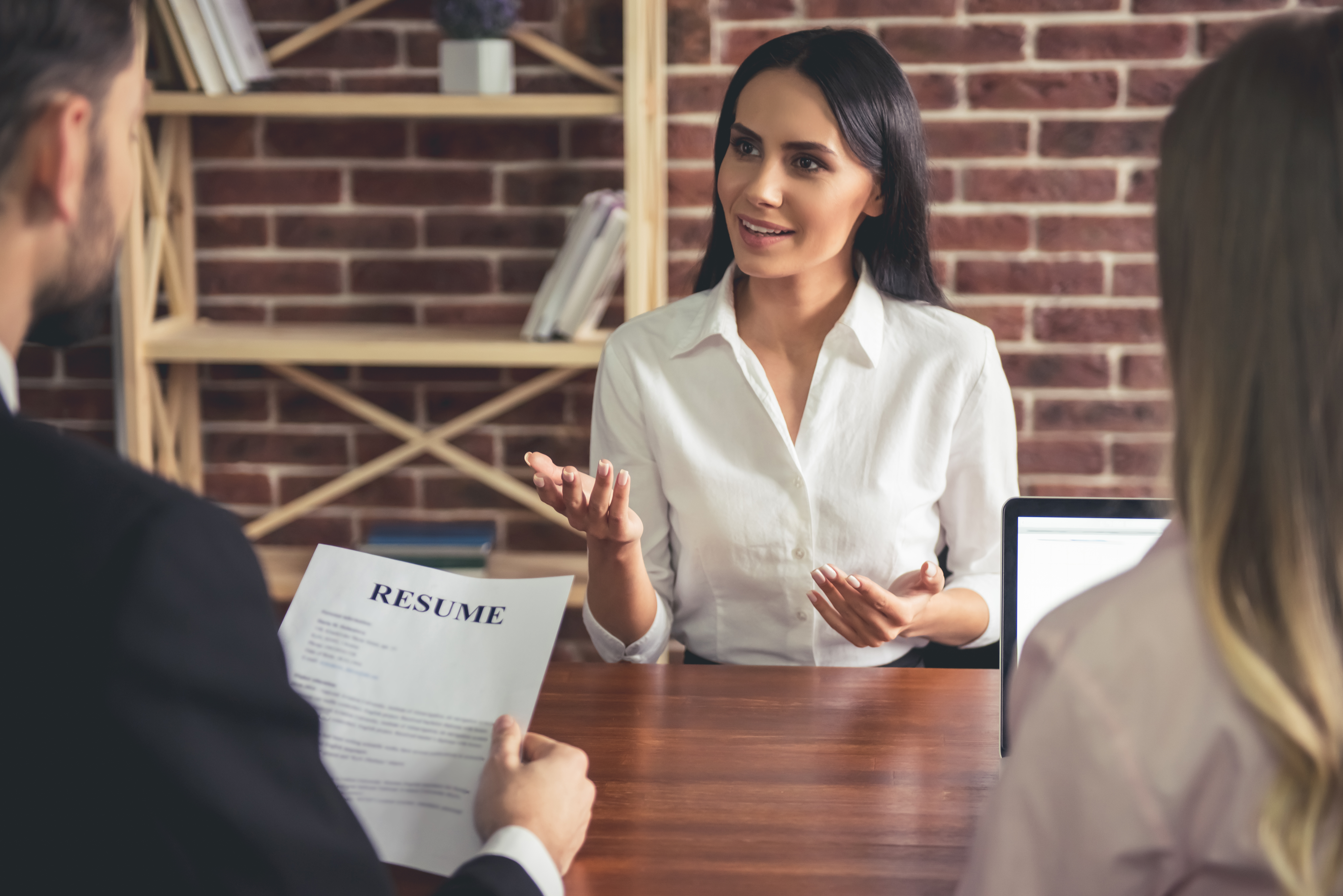 Woman being interviewed for work | Job Search