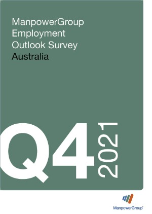 ManpowerGroup Employment Outlook Survey Australia Q4 2021