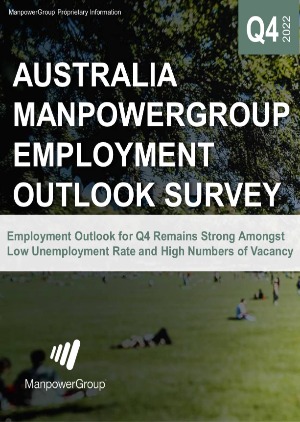 ManpowerGroup Employment Outlook Survey Q4 2022
